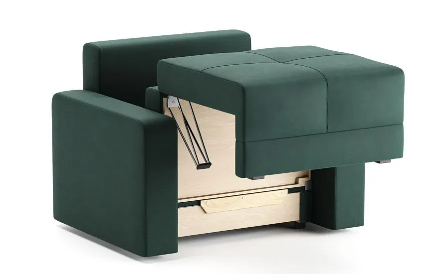 Кресло-кровать Баден Leonardo 11 тёмно-зелёный - 5 Кресло-кровать Баден Leonardo 11 тёмно-зелёный - 5